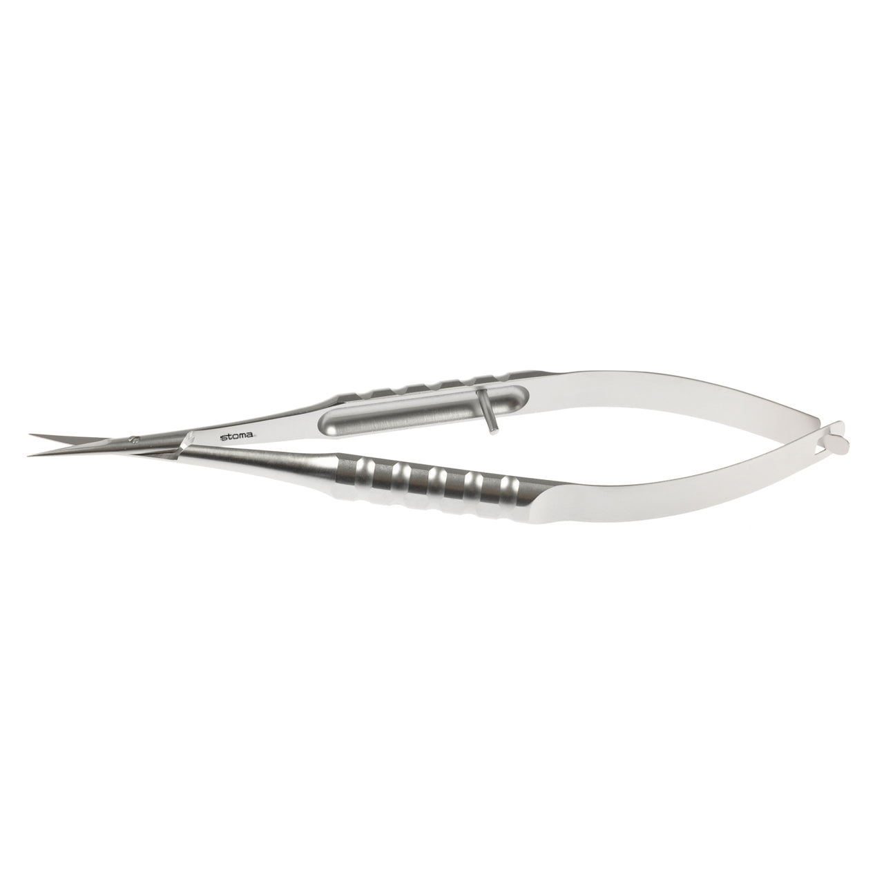 STOMA Micro-scissors, Mini-Gomel, toothed, straight, 11cm from Quintess Denta