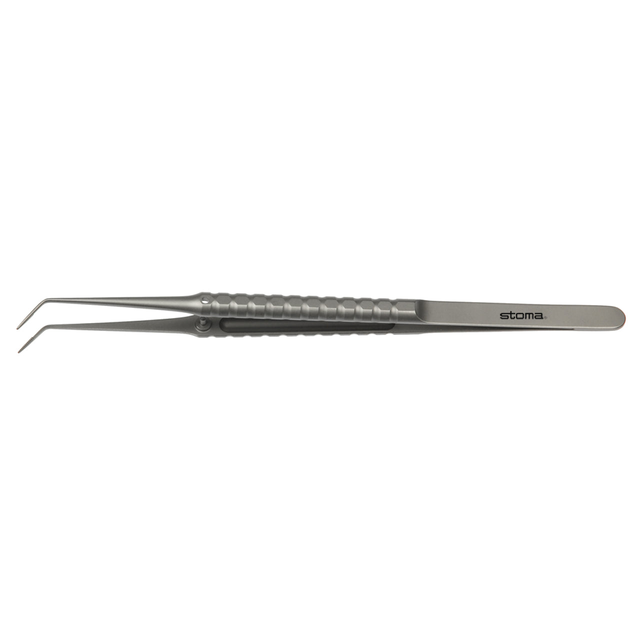 STOMA Forceps, Cooley, atraum., 0,6mm, curved, 17cm from Quintess Denta