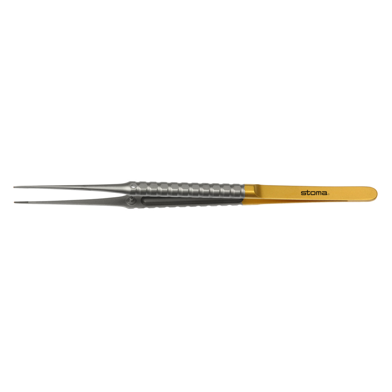 STOMA Tweezers, TC, anatomic, 0,6mm, straight, 17,5cm from Quintess Denta