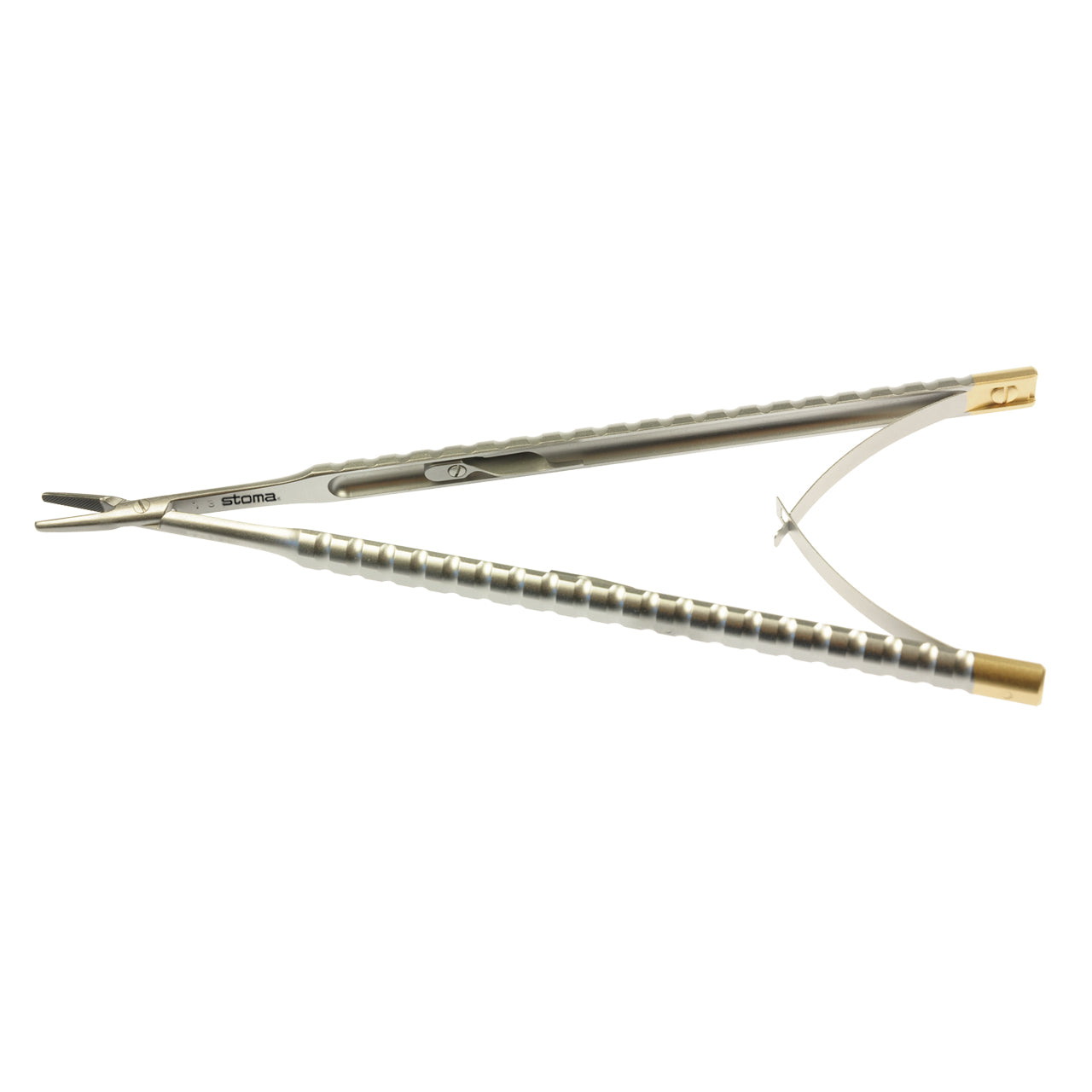 STOMA Needle holder, Castroviejo, Genon, TC, 2,2mm, straight, 15cm from Quintess Denta