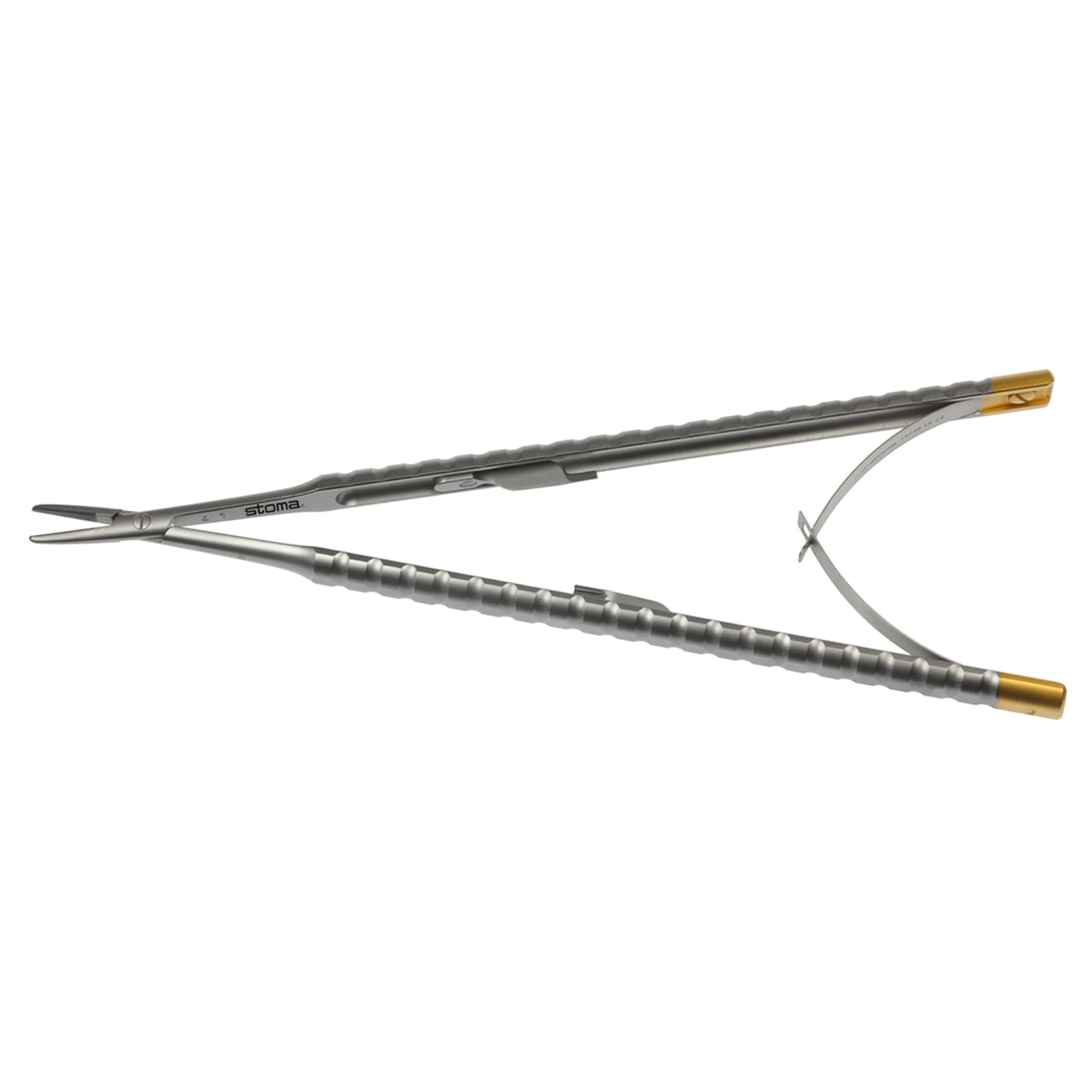 STOMA Needle holder, Castroviejo, TC,1,2mm, straight, 15cm from Quintess Denta