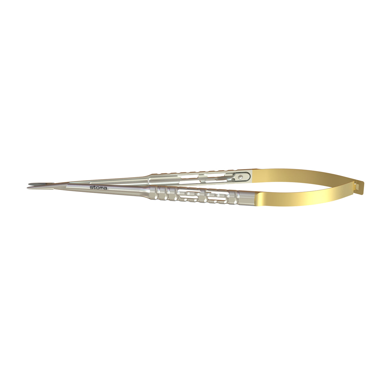 STOMA Micro-Needle holder, Barraquer, TC, 0,8mm, straight, 18cm, hy-light from Quintess Denta