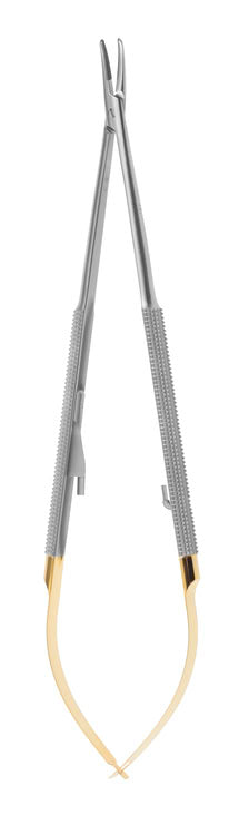 NEEDLE HOLDER CASTROVIEJO TC CURVED mm18
