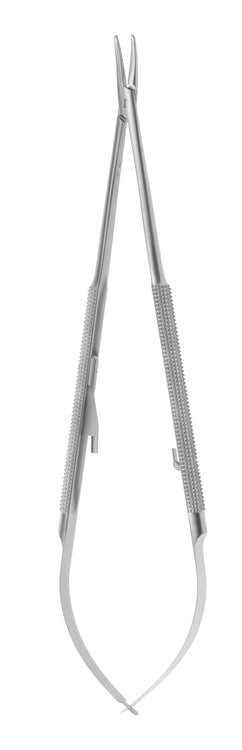 NEEDLE HOLDER CASTROVIEJO CURVED mm180