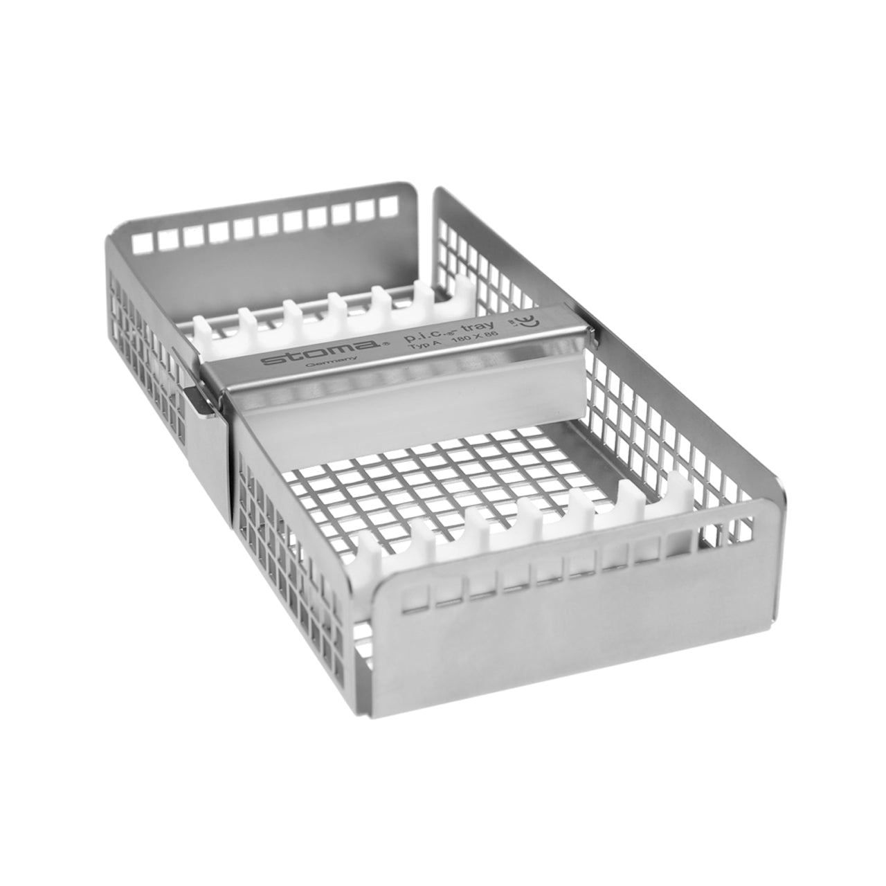 STOMA p.i.c.-tray, 180x86x30mm, with 2teflon racks and holder, for 7 instr. from Quintess Denta