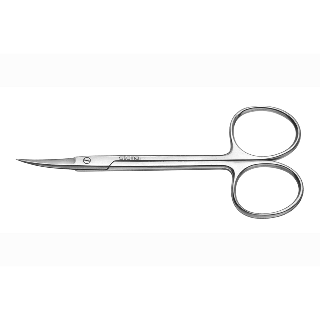 STOMA Scissors, Iris, toothed, curved,11,5cm from Quintess Denta