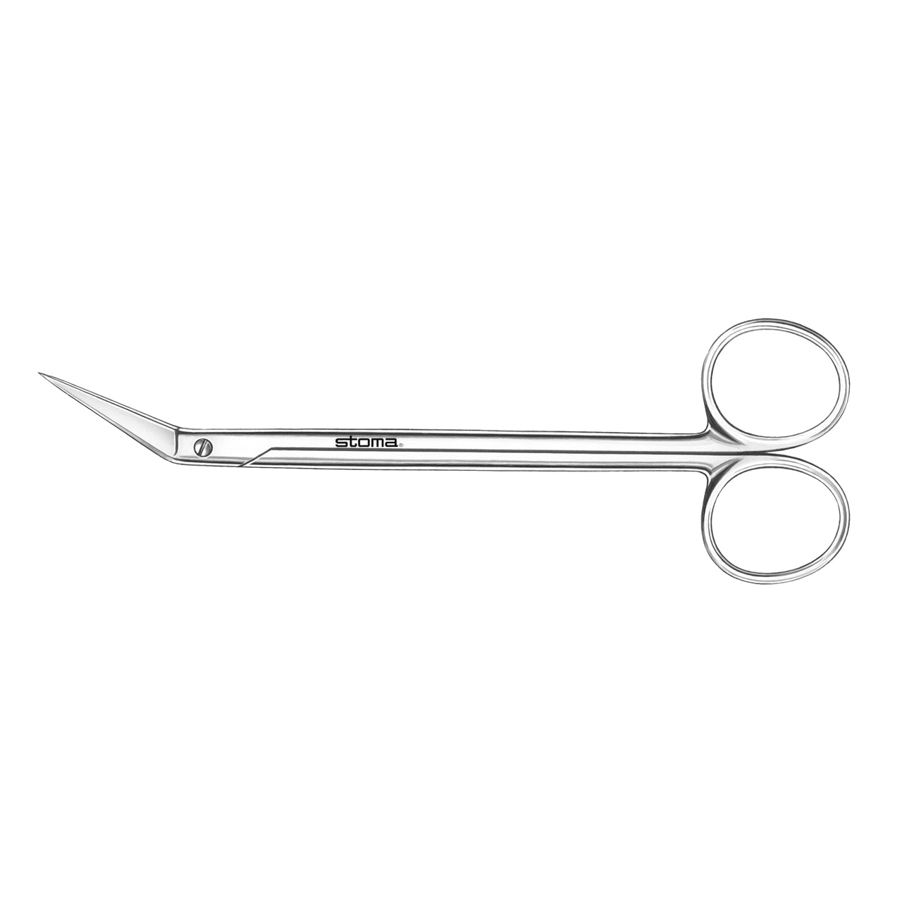 STOMA Scissors, Kelly, toothed, angled,16cm from Quintess Denta
