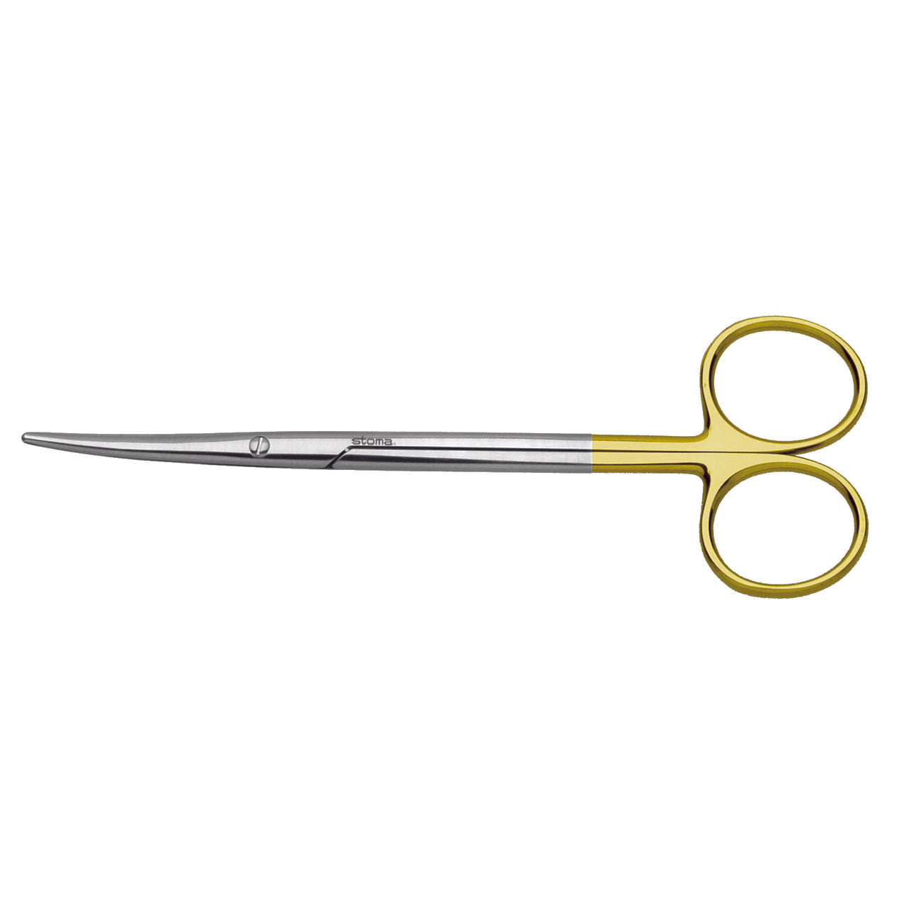 STOMA Scissors, Metzenbaum, TC, curved, blunt/blunt, 14cm from Quintess Denta
