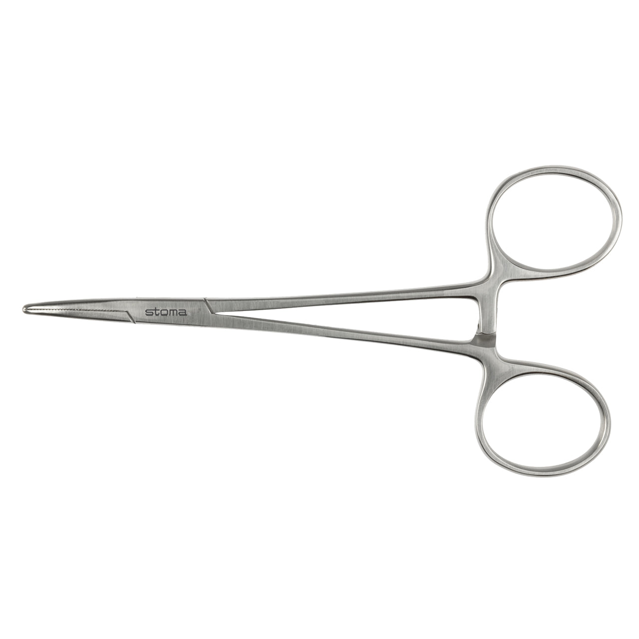STOMA Clamp, Halsted-Mosquito, curved, 12cm from Quintess Denta