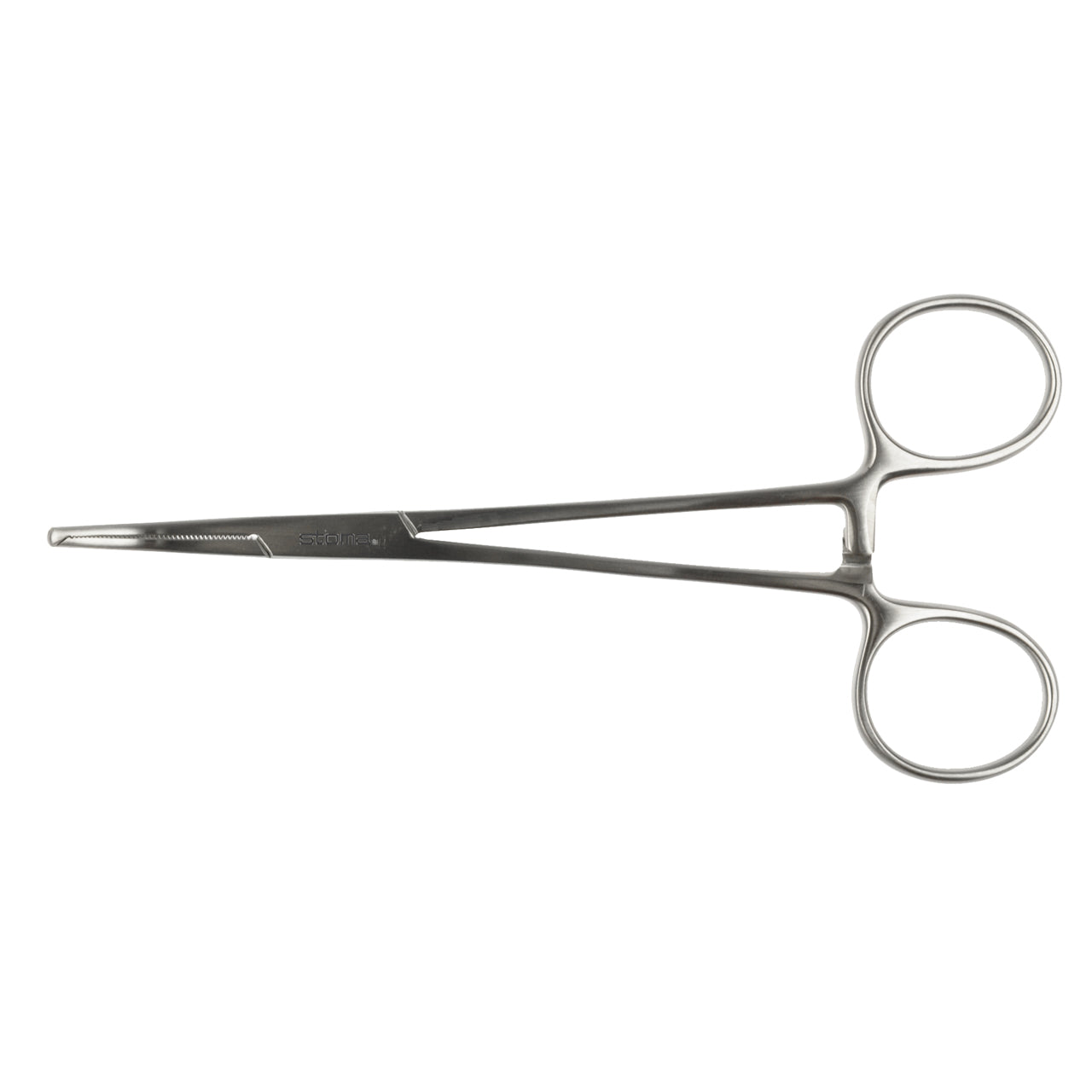 STOMA Clamp, Halsted-Mosquito, 1:2 teeth, curved, 14cm from Quintess Denta