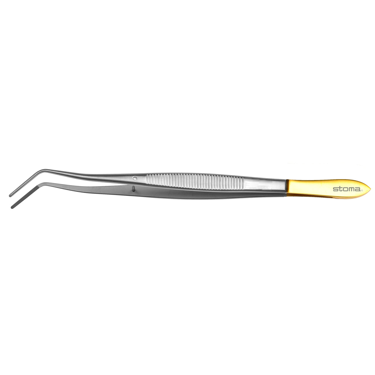 STOMA Tweezers, Meriam, TC, curved, 16cm from Quintess Denta