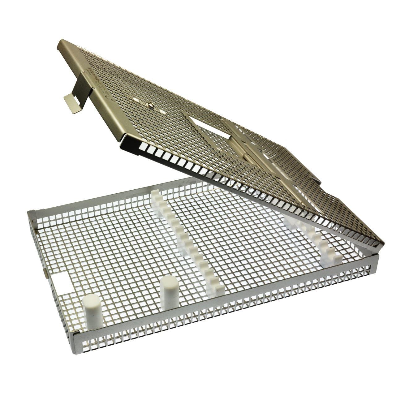 STOMA p.i.c.-tray, 271x175x34mm, with 2 racks for 14 instruments from Quintess Denta