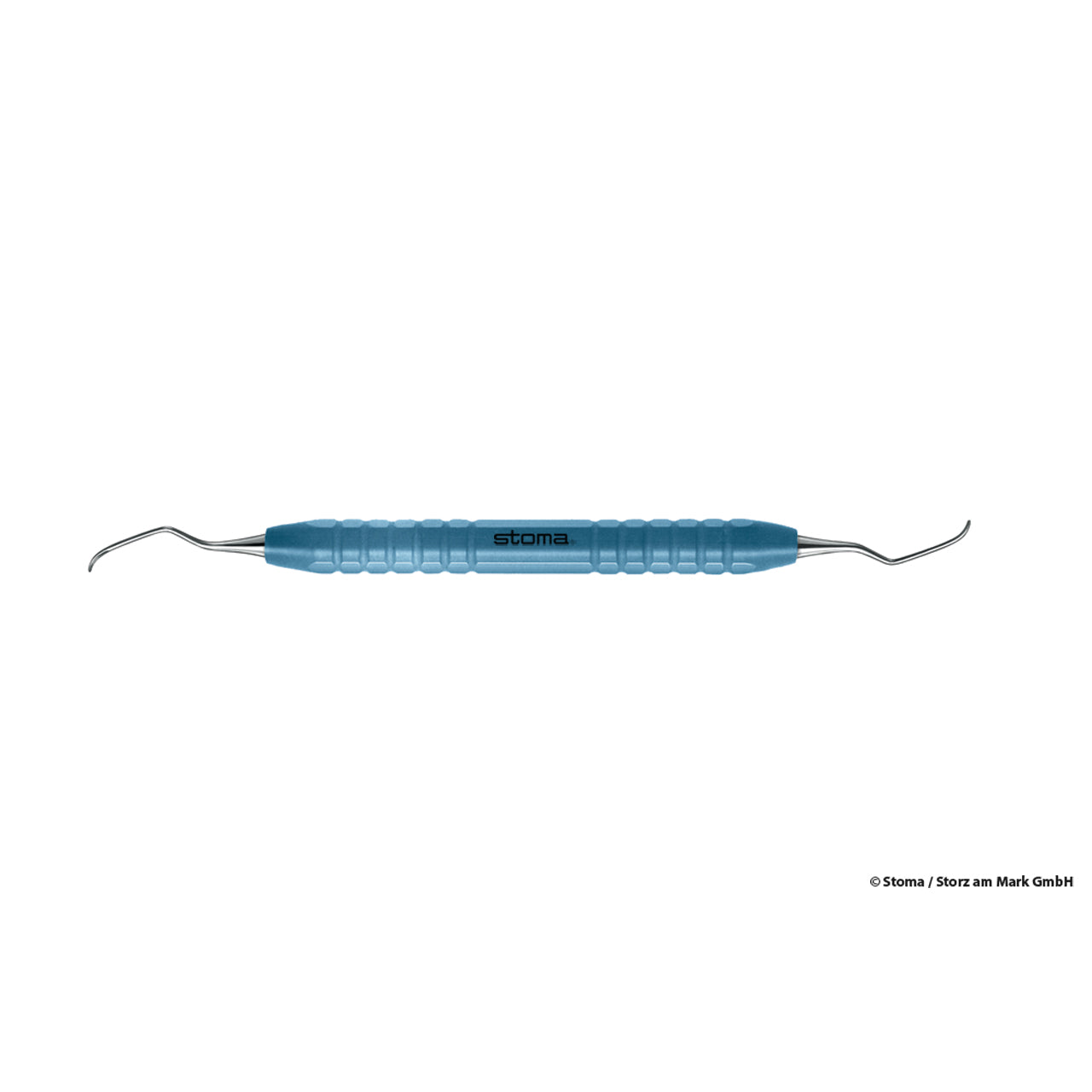 STOMA color-stick curette, Columbia Univ., CU2R/2L, light blue, Ø 10mm from Quintess Denta
