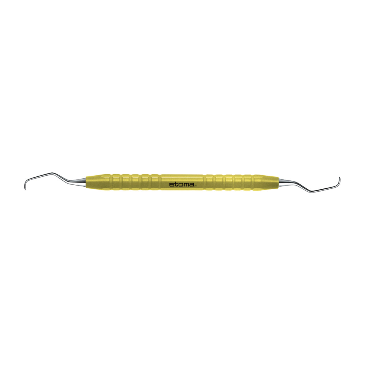 STOMA color-stick curette, Langer L5-6, yellow, Ø 8mm from Quintess Denta