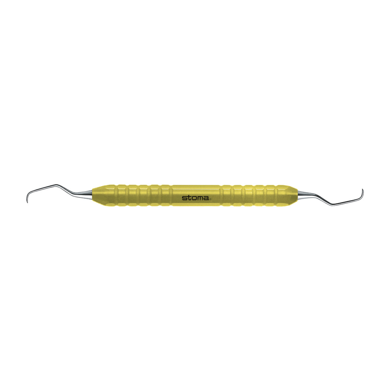 STOMA color-stick curette, Langer L5-6, yellow, Ø 10mm from Quintess Denta