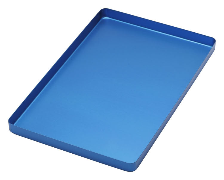 TRAY ALUMINIUM BLUE