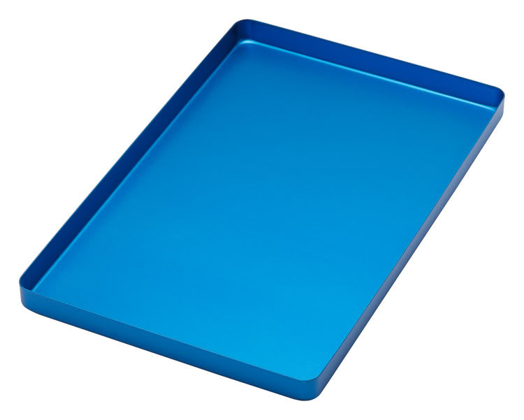 TRAY ALUMINIUM BLUE
