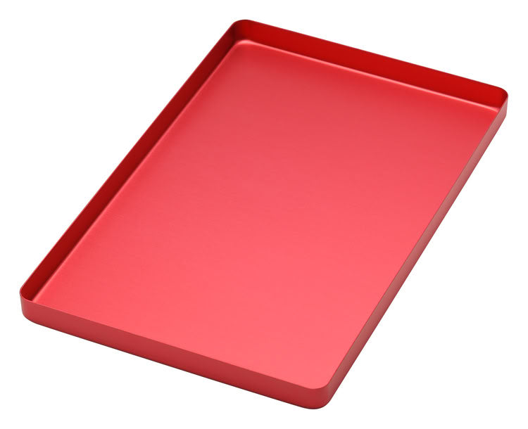 TRAY ALUMINIUM RED