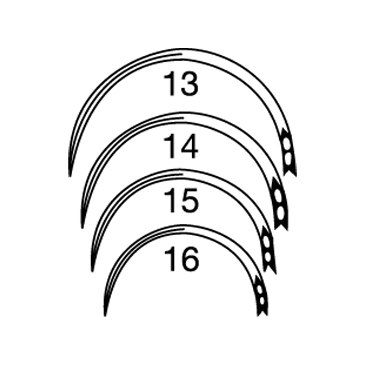 STOMA Needles, G rev, fig.15, doz. from Quintess Denta
