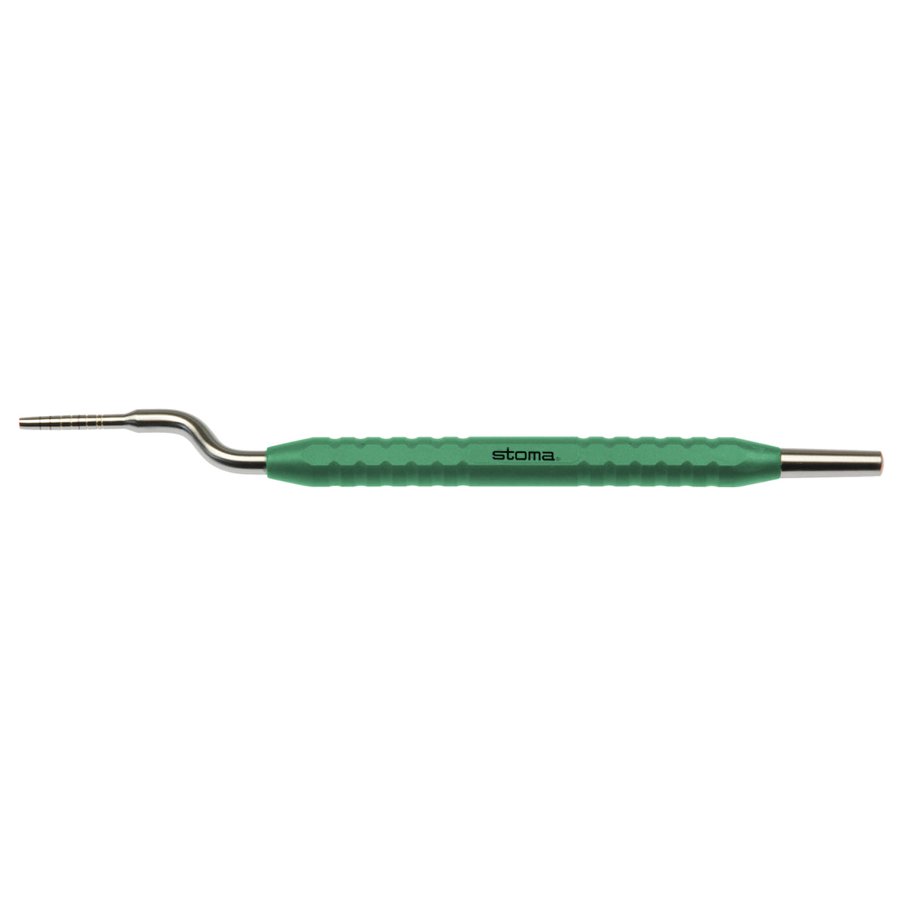 STOMA color-stick condenser, Khayat, concave, offset, fig.2, green from Quintess Denta