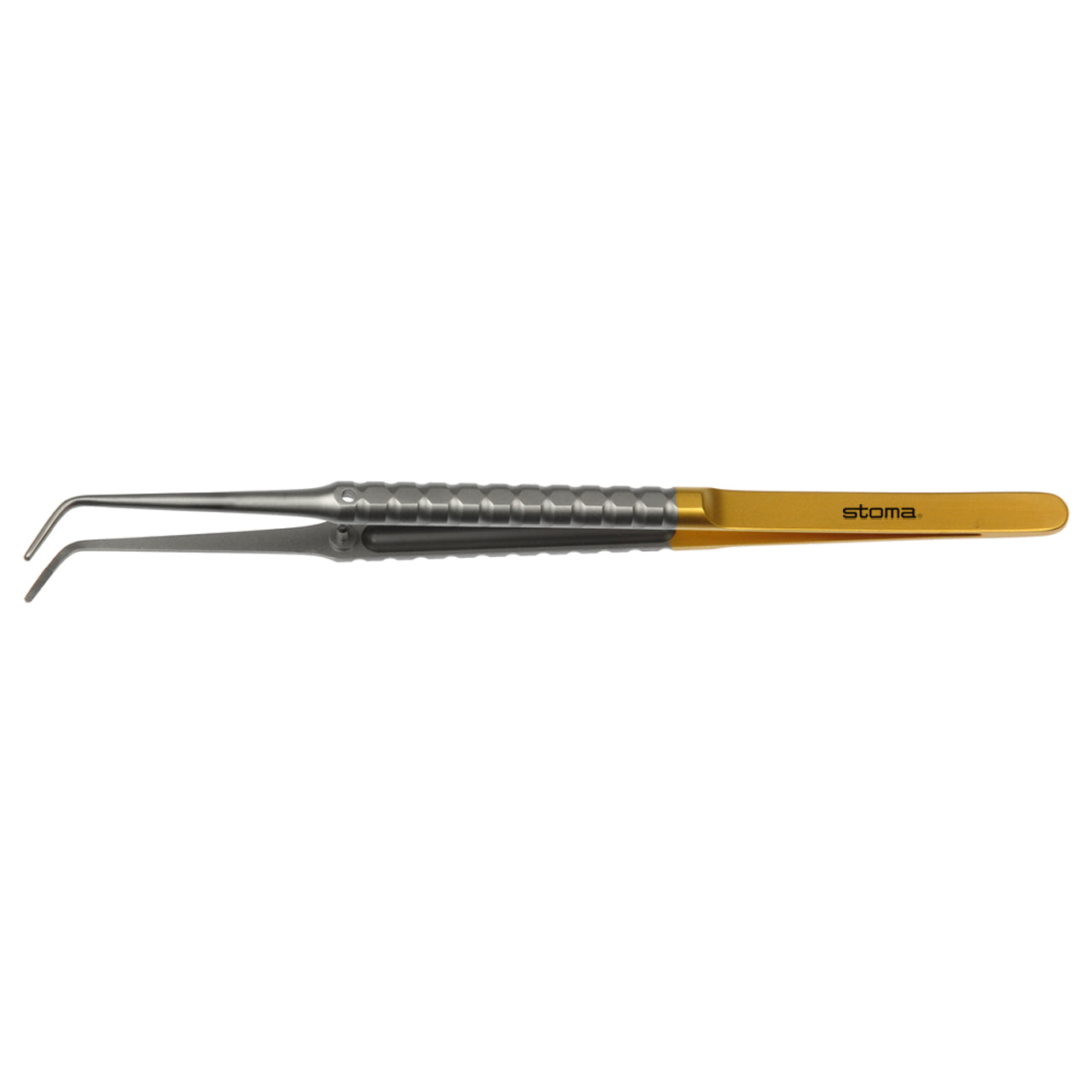 STOMA Tweezer, TC, 1,3mm, curved, advanced from Quintess Denta
