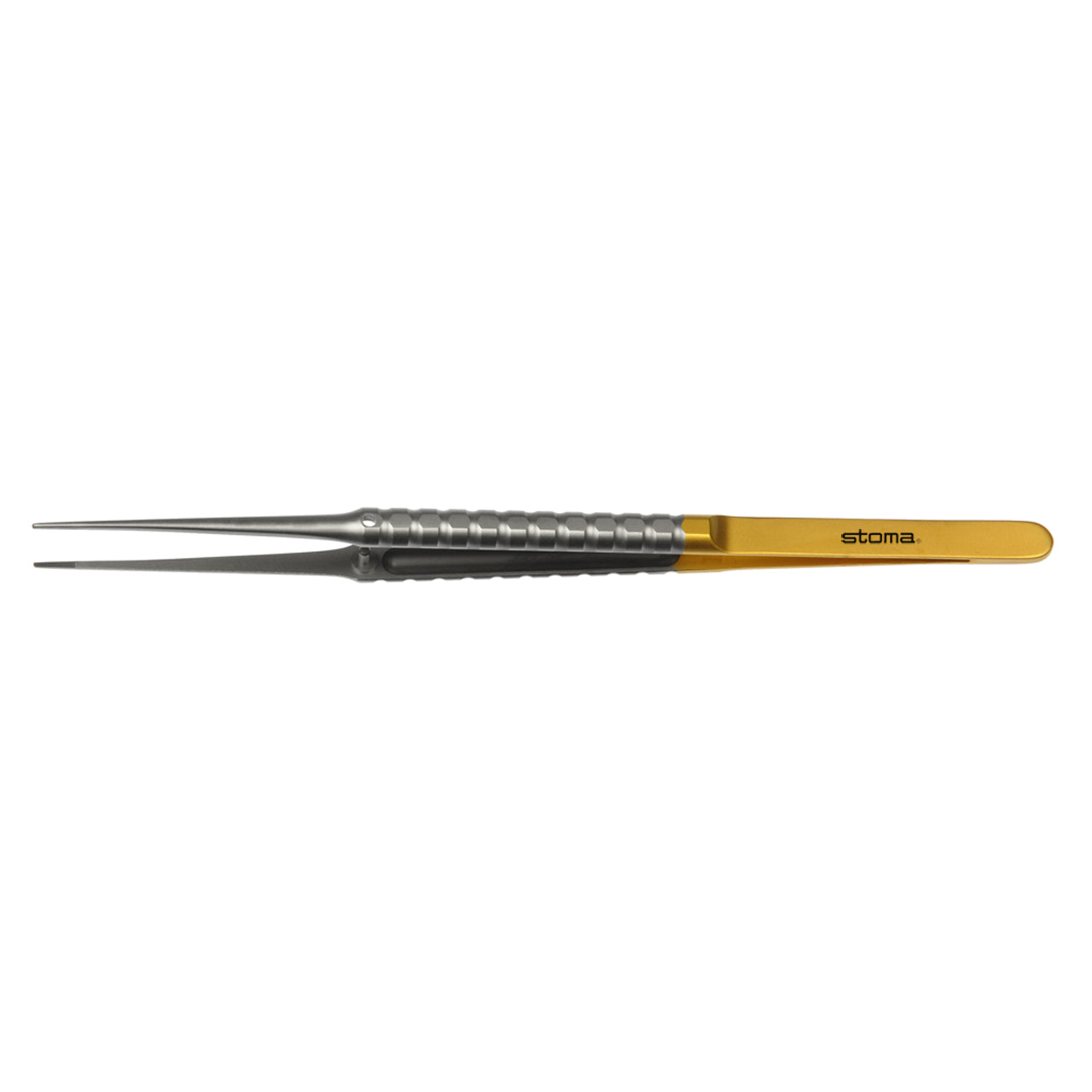 STOMA Tweezers, TC, anatomic, 0,8mm, straight, 17,5cm from Quintess Denta