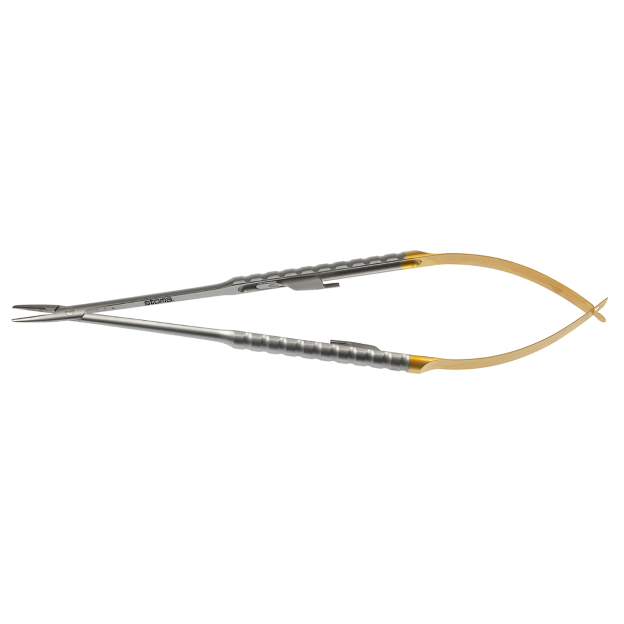 STOMA Micro-Needle holder, Barraquer, TC,0,8mm, straight, 18cm from Quintess Denta
