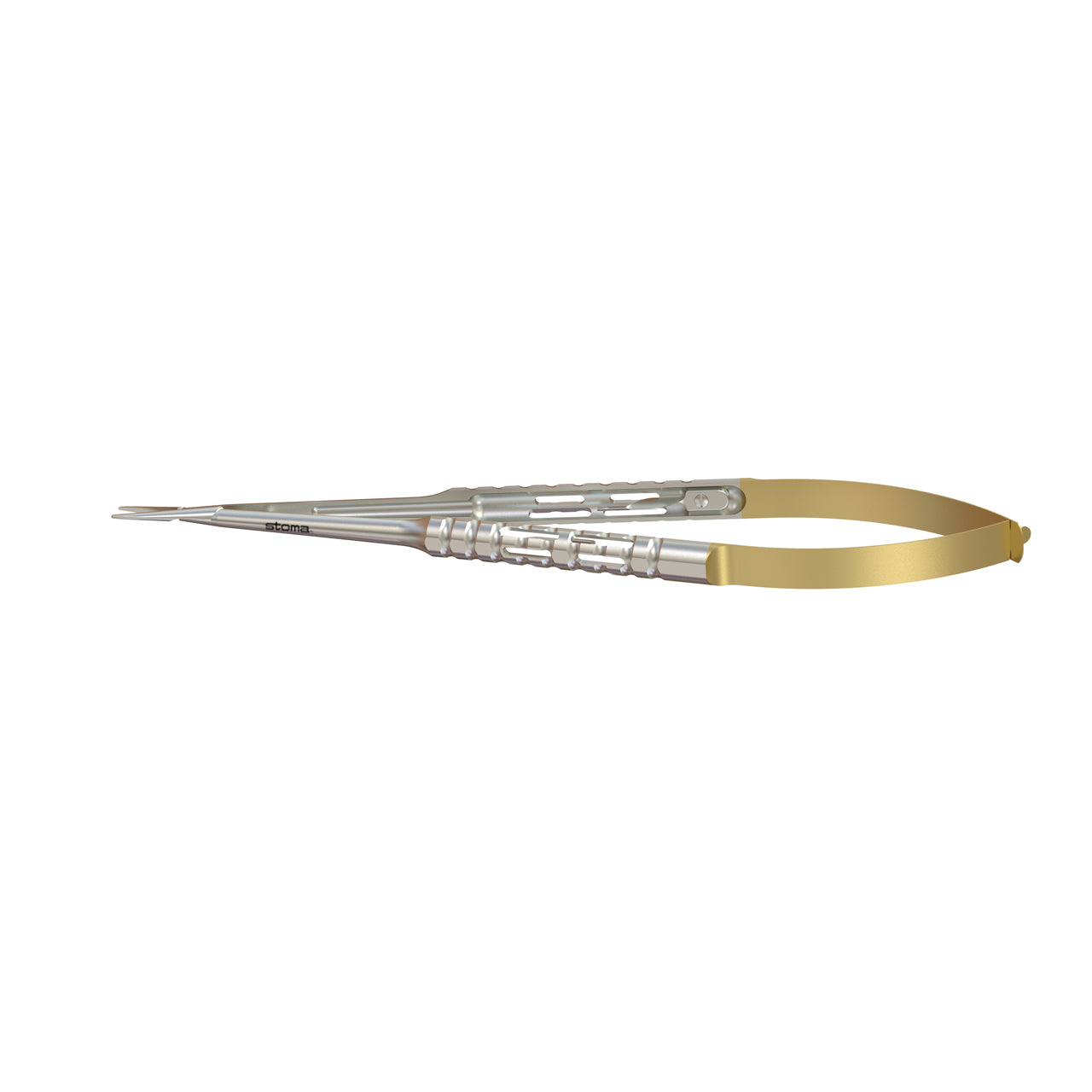 STOMA Micro-needle-holder, Zucchelli, TC, ultra fine, 0,5mm, straight, smooth, 18cm, hy-light from Quintess Denta
