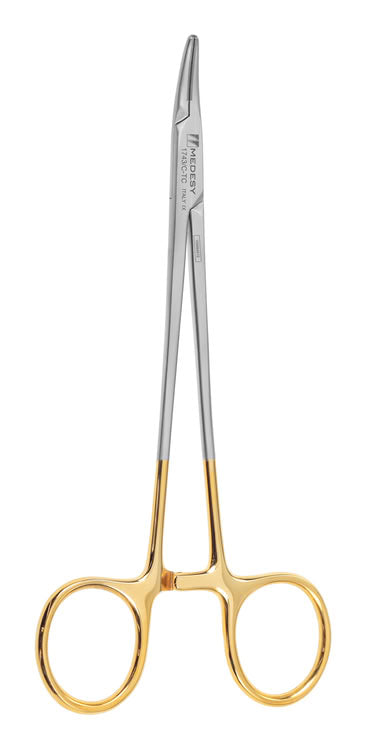 NEEDLE HOLDER CRILE-WOOD TC CURVED mm150