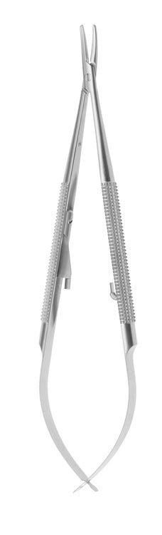 NEEDLE HOLDER CASTROVIEJO CURVED mm140