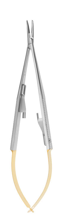NEEDLE HOLDER CASTROVIEJO TC CURVED mm14