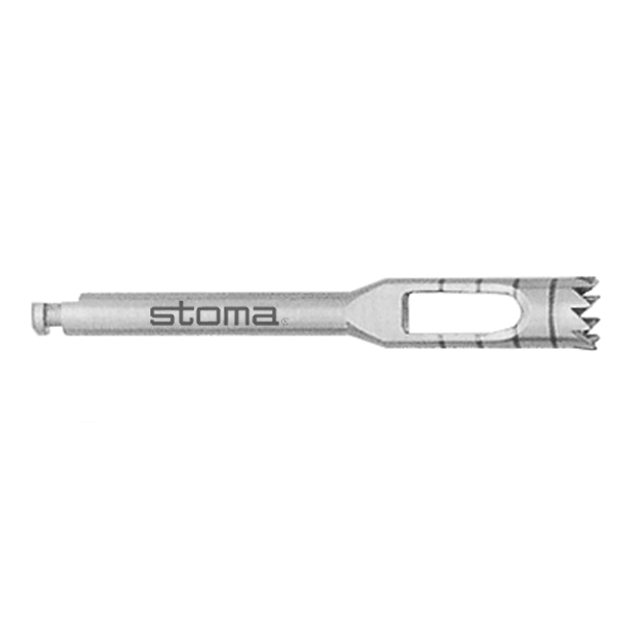 STOMA Trephine drill, inside diam. 3mm, outside diam. 4mm, with internal film cooling from Quintess Denta