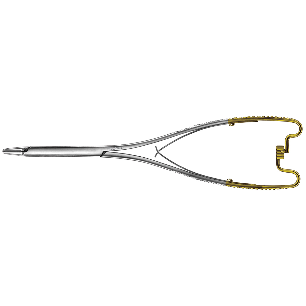 STOMA Needle holder, Hösel, TC, curved,21cm from Quintess Denta