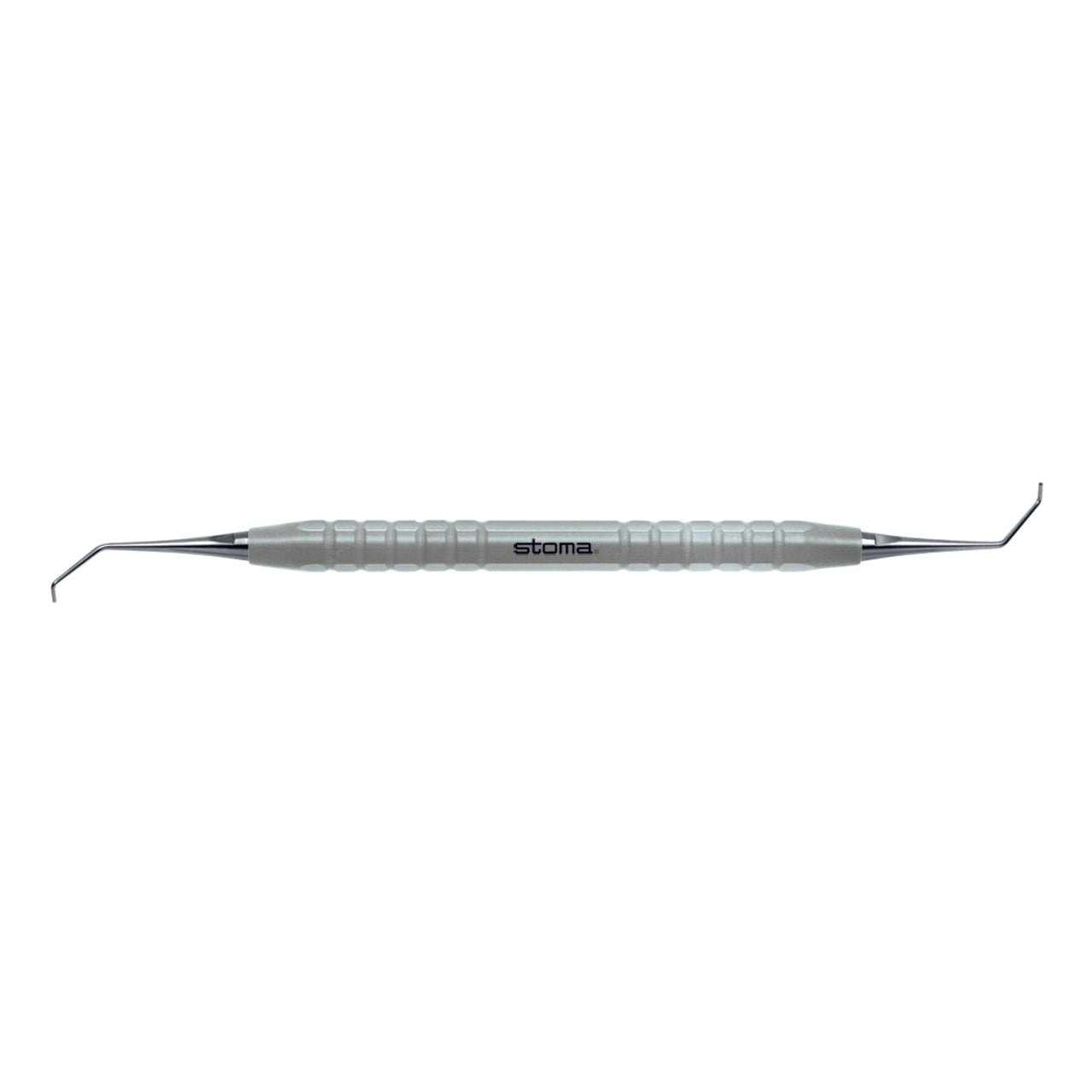 STOMA color-stick endo-micro-plugger, Ø 0,7mm, angled, light grey from Quintess Denta