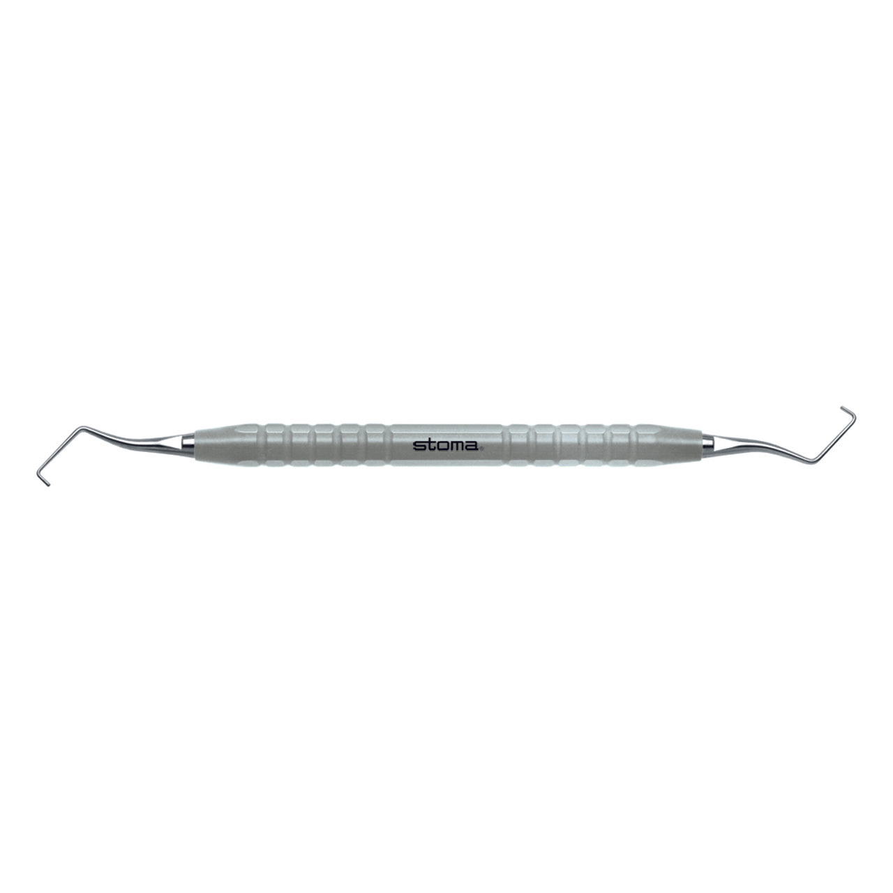 STOMA color-stick endo-micro-plugger, Ø 0,7mm, angled, light grey from Quintess Denta