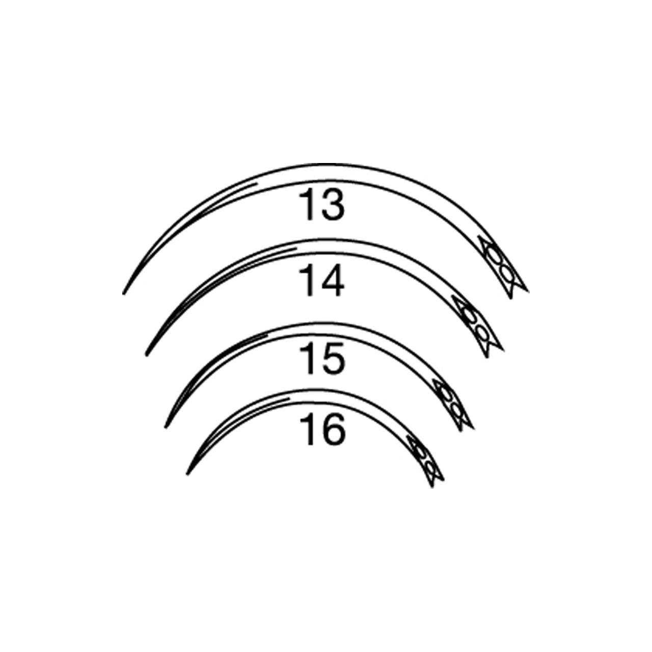 STOMA Needles, B rev, fig.16, doz. from Quintess Denta